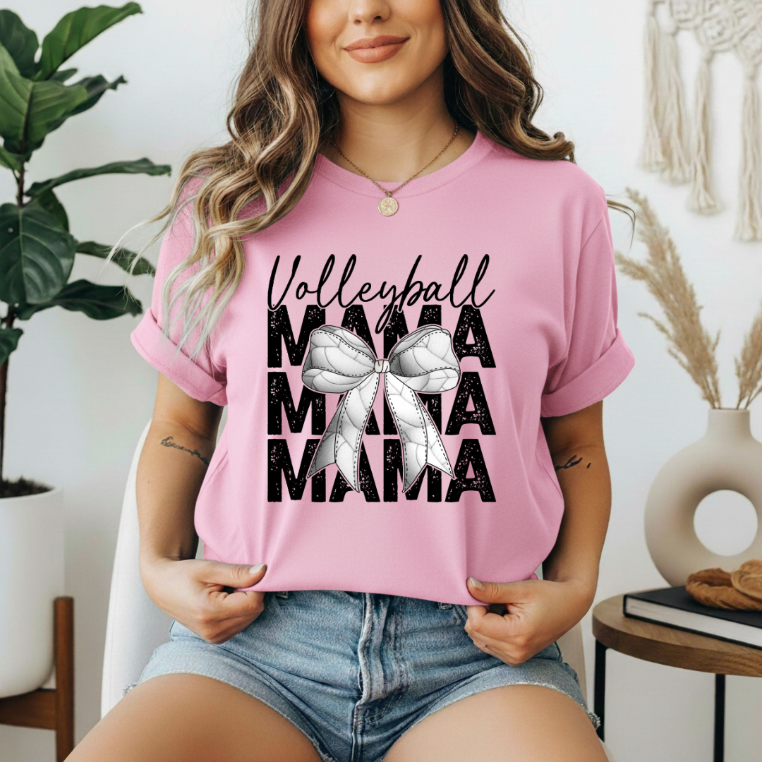 Volleyball Mama Bow