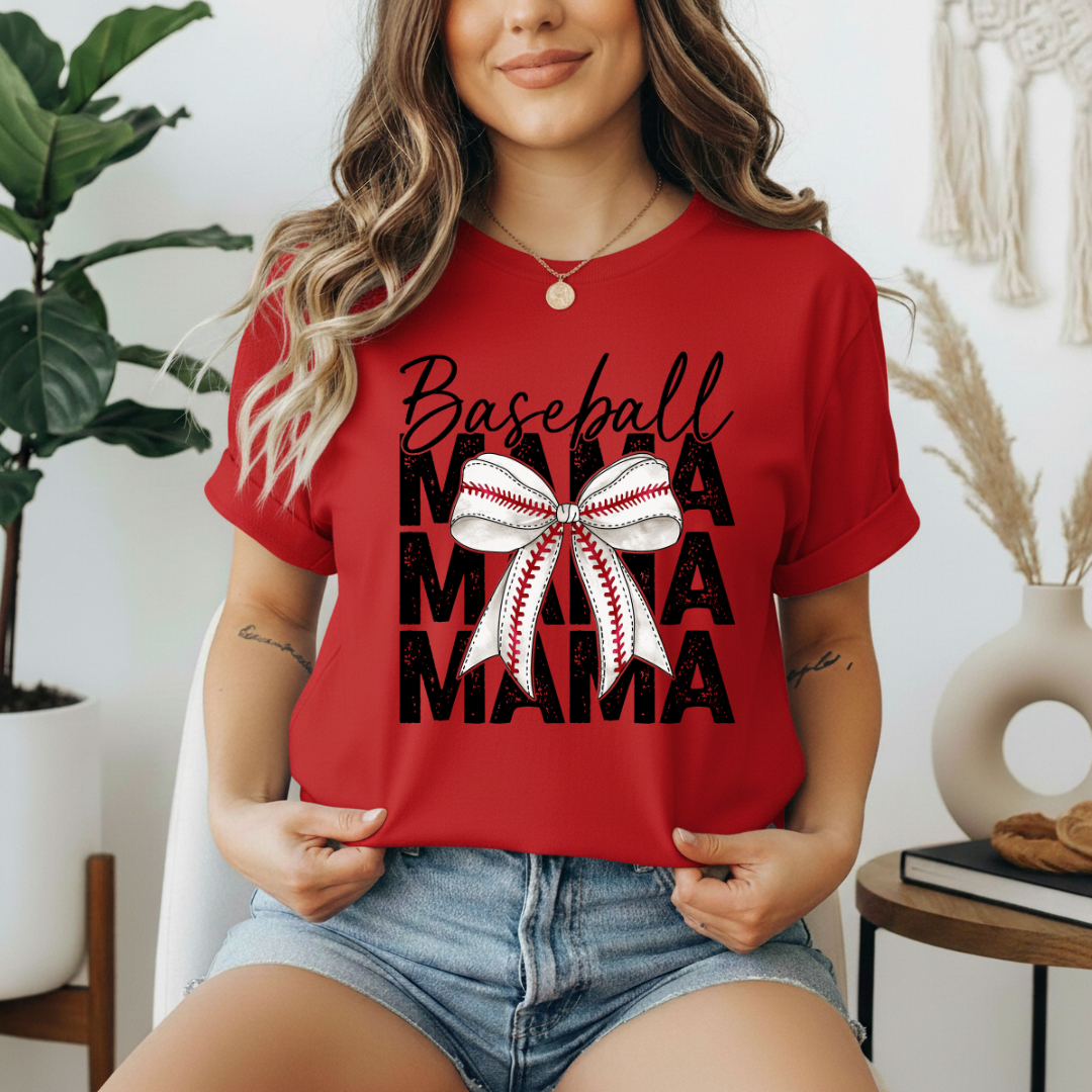 Baseball Mama Bow